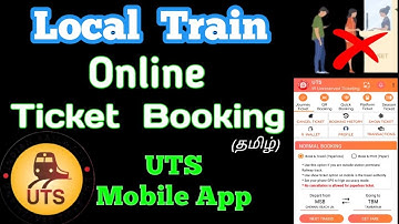 How to book Local Train ticket in UTS App (Tamil) | How to book Local Train Online ticket