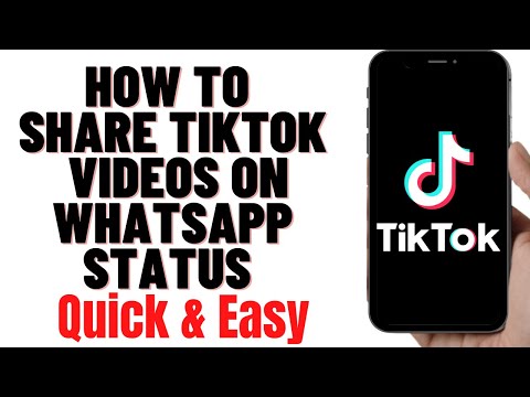 HOW TO SHARE TIKTOK VIDEOS ON WHATSAPP STATUS