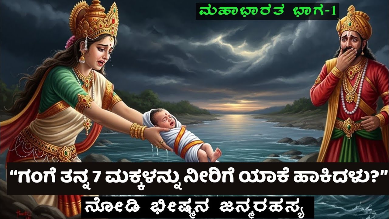 ಏಳು ಮಕ್ಕಳ ಮರಣದ ರಹಸ್ಯ | ಶಂತನು–ಗಂಗೆಯ ನೋವಿನ ಕಥೆ | Mahabharata Episode 1