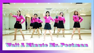 Wait A Minute Mr. Postman Linedance by Sue (Tuesday Styling Class/Demo)/킥볼체인지와 부기워크가 재미있는 초급댄스 ~