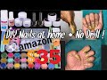 WUBEFINE AMAZON $34.99 NAIL KIT DEMO-NO DRILL | GLITTER NAILS| DIY ACRYLIC NAILS AT HOME NO DRILL