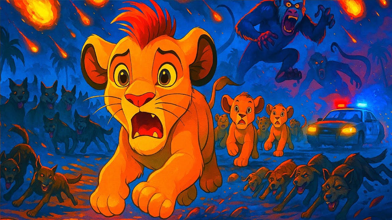 Only 2 Cubs Survived... 💔 Simba's Team Disappears in Meteor Storm ...
