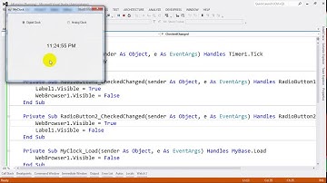 Simple Application Digital and Analog Clock in VB NET 2012