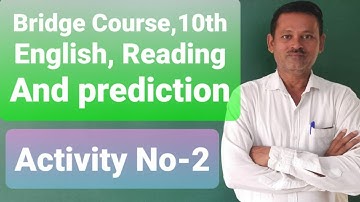 Bridge Course ,10th English,Activity no-2#sggenglishteacher