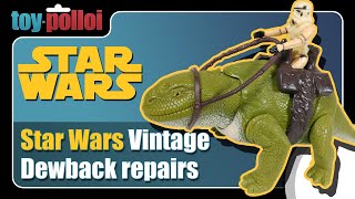 Vintage Star Wars Dewback repairs - Toy Polloi