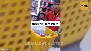 PEGAWAI ALFAMART KETAHUAN Curangi Konsumen, Harga Belanjaan Seenaknya Ditambahin.