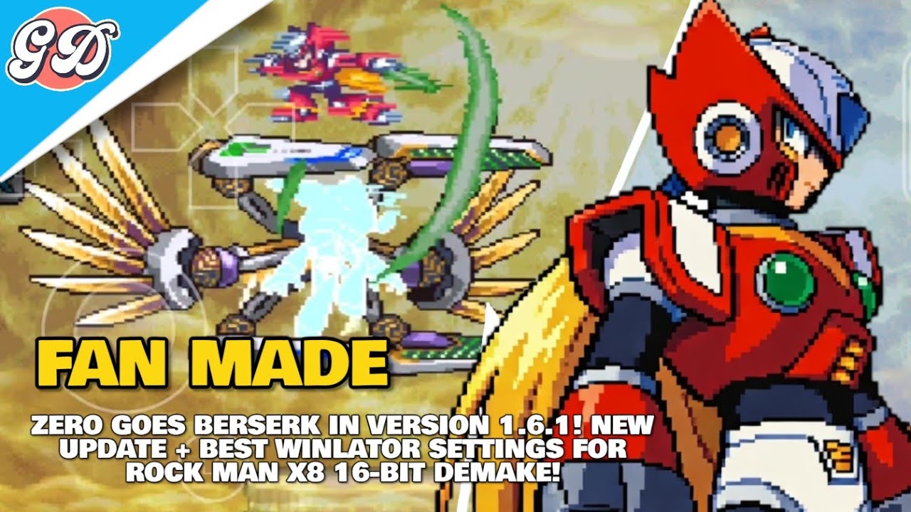 Mega Man X8 Demake v1.6.1! Обновление Zero Skill! Desperation Attack + Winlator 11 настроек!