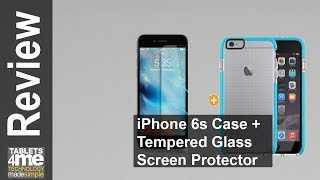 SkyGrand iPhone 6s Case + Tempered Glass Screen Protector