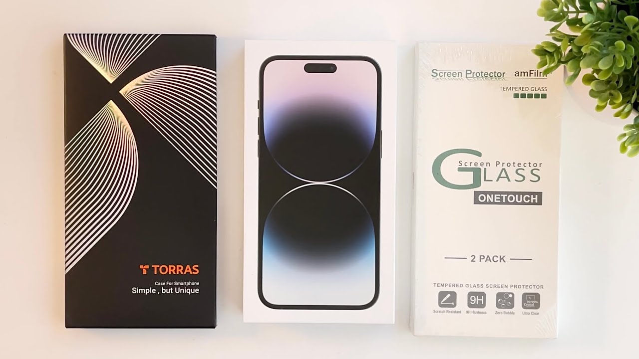 Unboxing Iphone 14 Pro Max Space Black w/ two favorite accessories ...