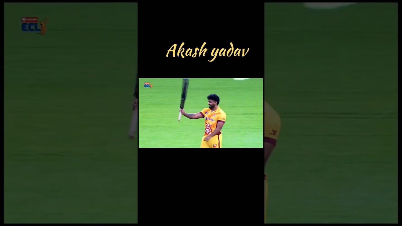 Akash Yadav Cricket 🏏 Attitude Short Video #viralvideo @eclt10