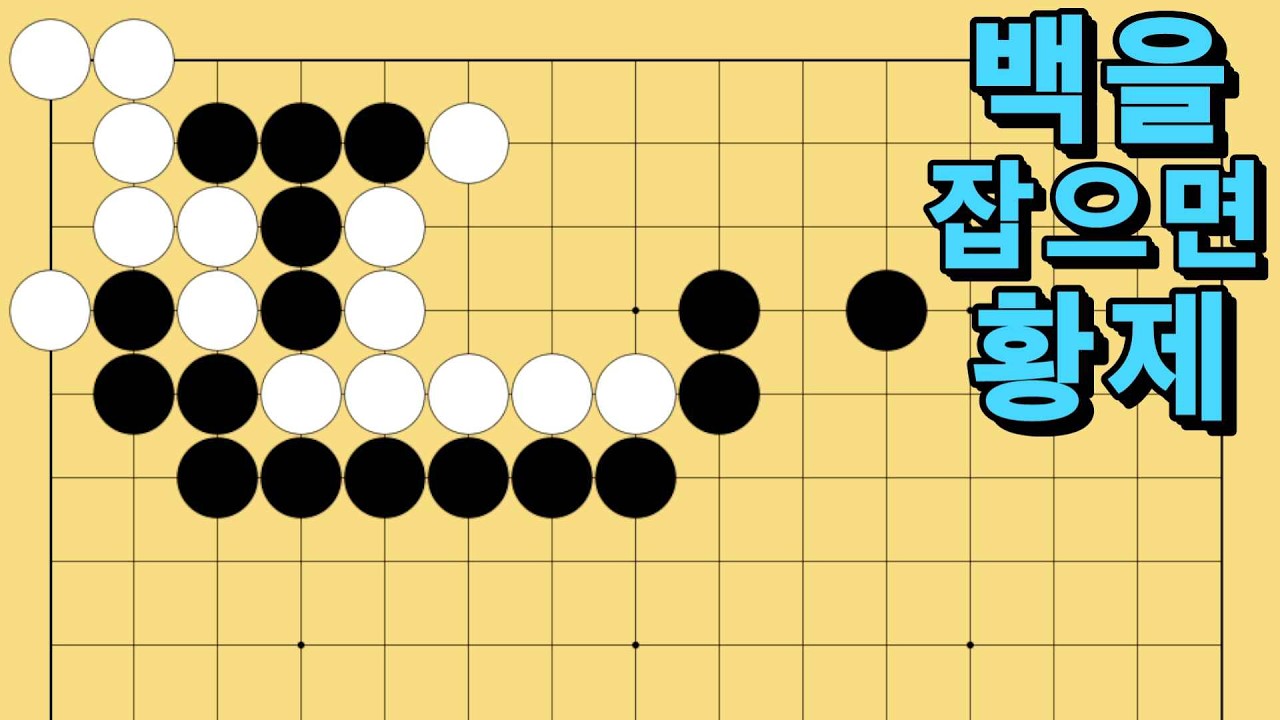 바둑 묘수 사활 - 신비롭고 아름다운 묘수가 있습니다. 백을 잡아보세요.
