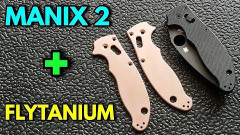 Spyderco Manix 2 Flytanium Copper Scales Installation