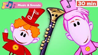 Learn Musical Instruments for Kids | Early Learning Videos with Music for Babies | The Notekins