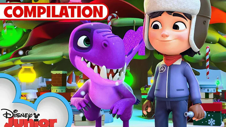 Holiday Music Videos Compilation featuring Jingle Bells! 🎁 🎉 | Dino Ranch | @disneyjr