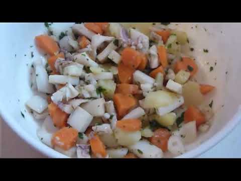 Video: Insalata Di Carote Con Calamari