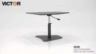 DC200 High Rise Adjustable Stand-Up Desk Converter