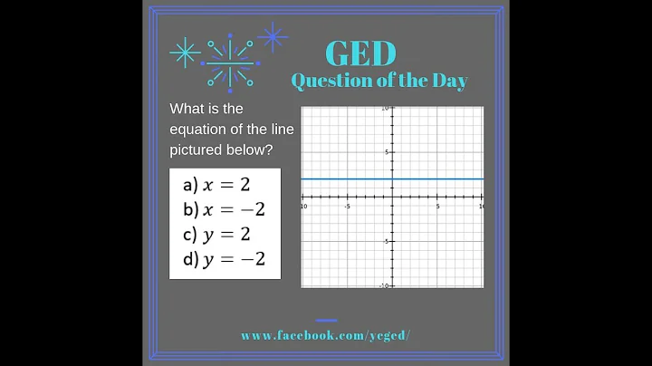 GED QOD: Equations of Lines from Graphs 3