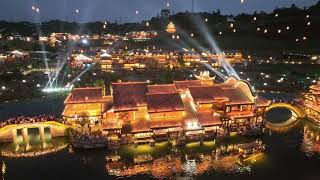 Nighttime Drone Light Show Finale 26081303A #UAVCamera #FPVDrone #EOIRCamera #DroneShow
