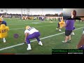 Coach Hahnstadt Reacts to LSU Tight End Zone Blocking Drills