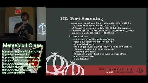 Metasploit Class Videos: 2 Metasploit Scanning and Pivoting 2/6