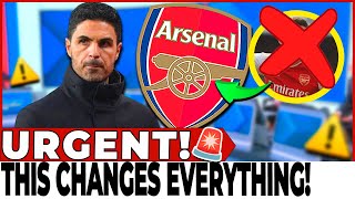 💥URGENT! ARTETA BACKS DOWN! NOBODY EXPECTED THIS! ARSENAL NEWS!