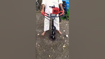 Earth Auger#earthauger #agriculture #agricultureequipment #cropcare #planting #diggermachine