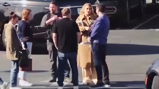 Adele Recording The Final Episode of Carpool karaoke With James Corden In LA