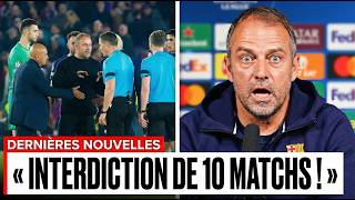 FLASH INFO : L'UEFA Vient De SUSPENDRE Hansi Flick Après Ses Critiques Envers L'arbitre