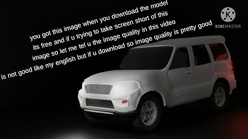 mahindra scorpio 3d model (not very detail)