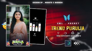 😍🌿 || Insta Trending Purulia New Song  Lofi || Mon Bhomora || alight Motion Video Editing !! 💫