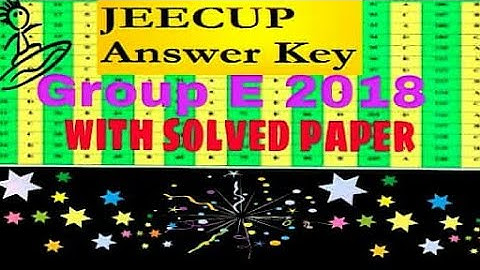 Up polytechnic answer key/answer sheet/jeecup answer key(group e)2018|| With question paper