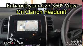 Nissan Serena C27 360˚ View enhancement on Original Clarion Headunit