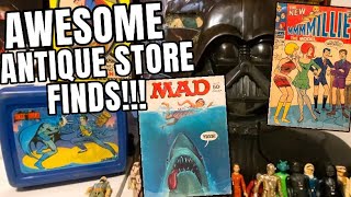 AWESOME FINDS AT ANTIQUE STORE! (Key Comics, Vintage Toys, & More!!!)