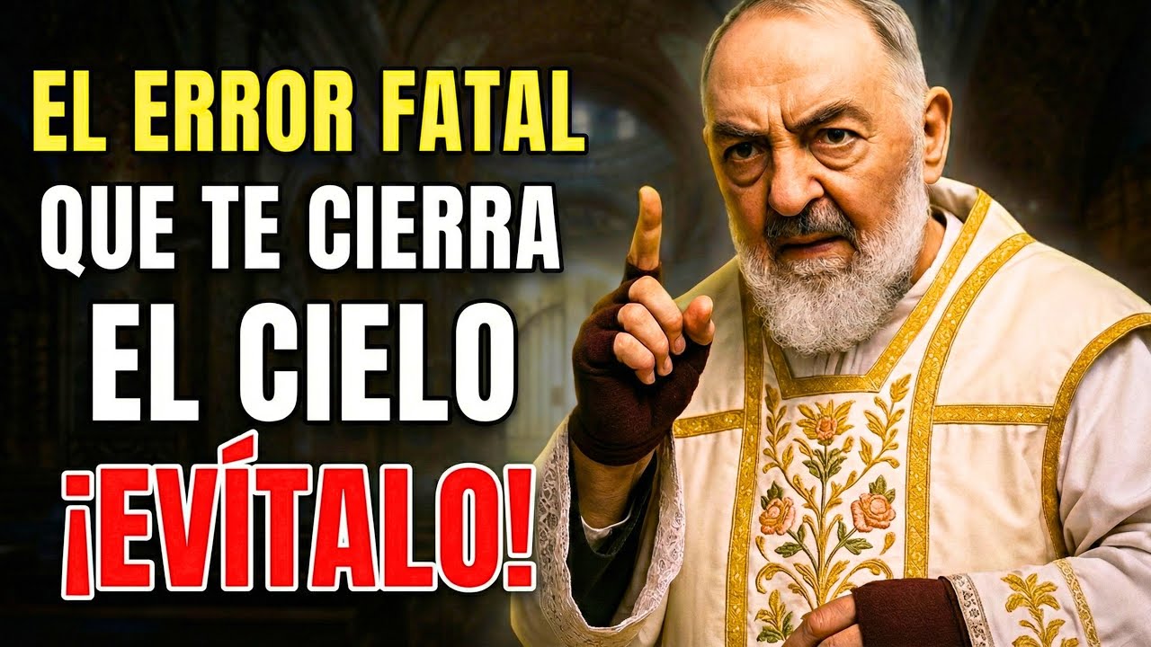 ⚠️PADRE PIO REVELA: EL ERROR COMÚN QUE IMPIDE A MUCHAS ALMAS LLEGAR AL CIELO — ¡EVÍTALO!
