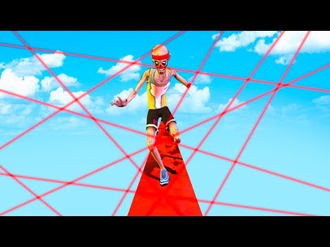 HARDEST TIGHTROPE LASER RUN (Ben & Ed)