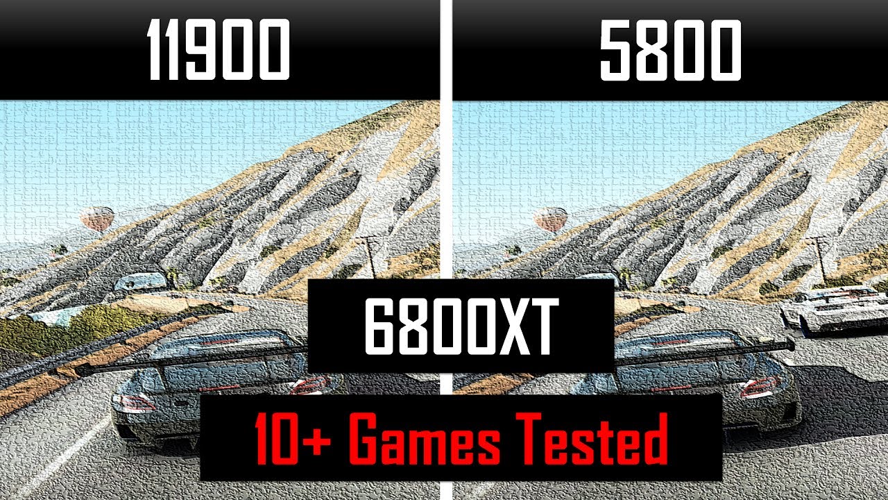 Intel i9 11900 VS 5800 1440p Benchmarks AMD RX 6800XT