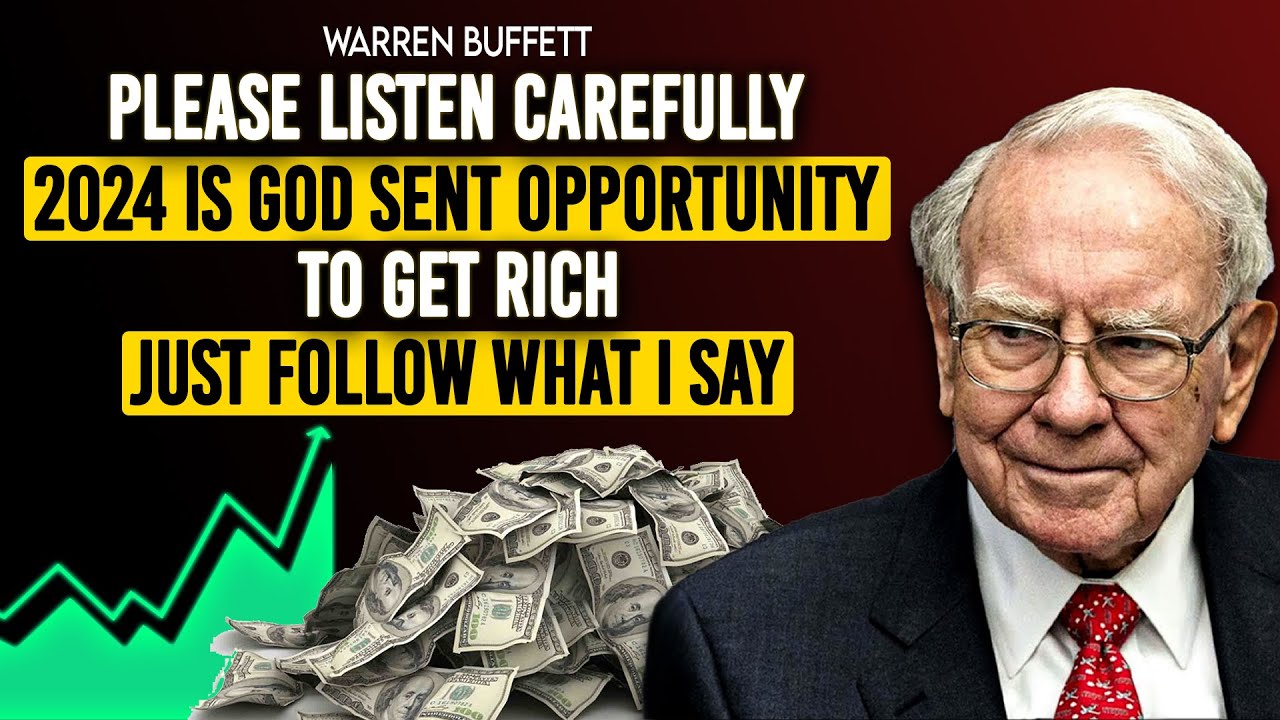 ⁣Warren Buffett Explains How Most People Should Invest Now To Get Rich In 2024 Stock Market Crash