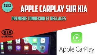 CarPlay sur Eniro et véichule Kia compatible Première connexion et paramètres