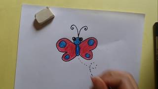 How to Draw a Colourful Butterfly Step by Step Very Easy Drawings screenshot 4