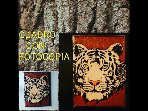 Realiza cuadro con fotocopia