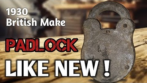 Old Rusty Padlock Restoration Without a Key – Full Transformation!