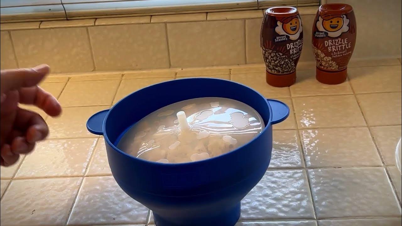 Korcci Microwaveable Silicone Popcorn Popper, BPA Free Popcorn Popper, Collapsible Dishwasher