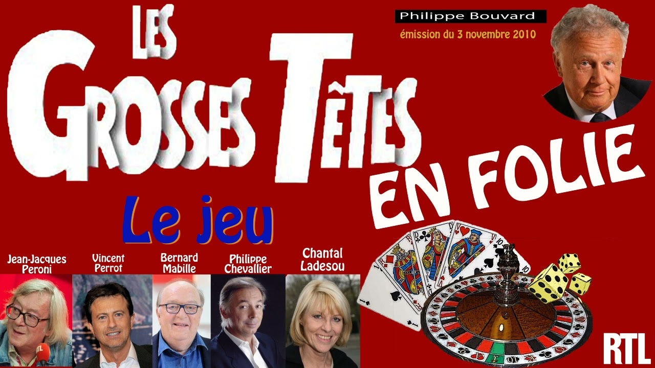 Les grosses têtes en folie: Le jeu (3 novembre 2010)