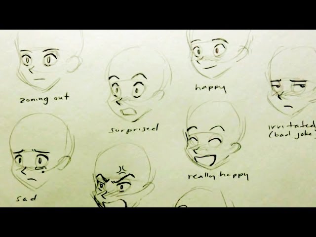 Male Anime Mouth, Eyes & Expression Images | TheHungryJPEG