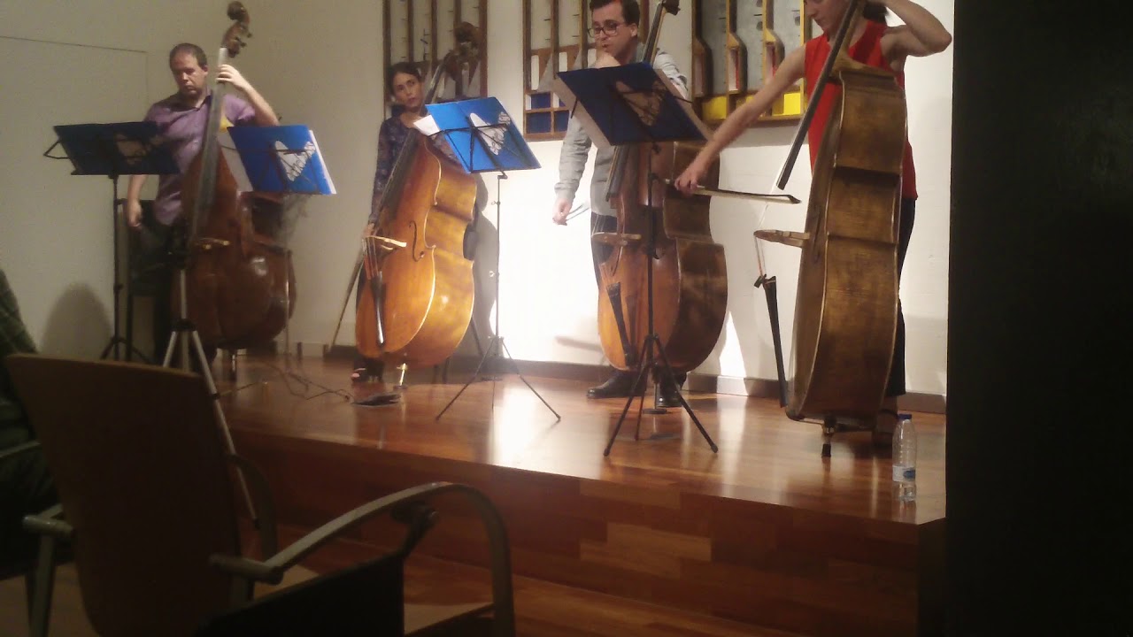 GeneBass Double Bass Quartet plays “The Pink Panther” Music in