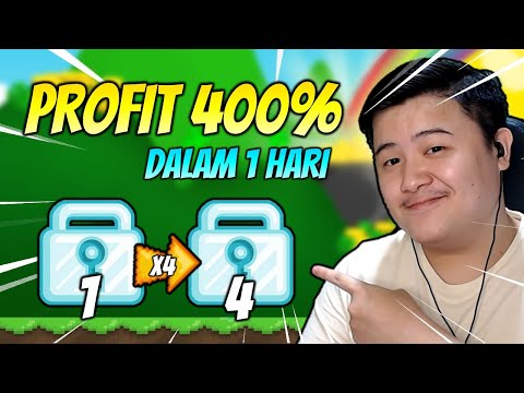 PROFIT 400% Dalam 1 Hari Super Mudah!! Wajib Coba - Growtopia Profit 2023 | GRZYZ GT