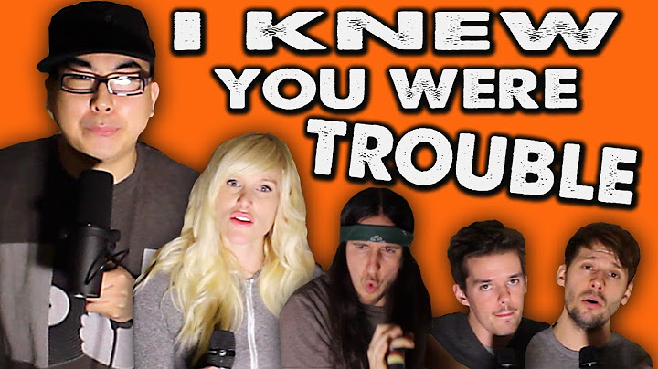 I Knew You Were Trouble Cover version - Cover performance video thumbnail