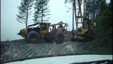 Movin the Yarder on Bone Mtn. Dec 14-08