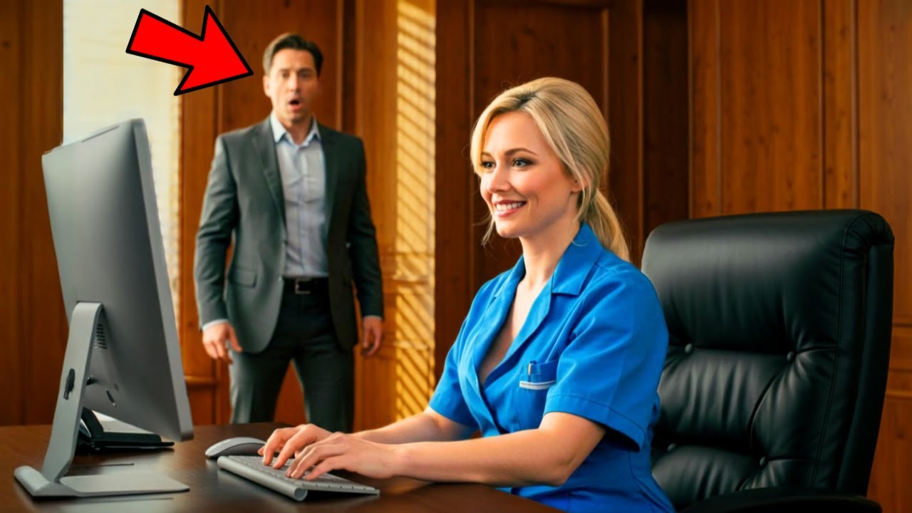 Ředitel Přistihl Uklízečku u Svého Počítače… Pohled na Obrazovku Ho Ale ŠOKOVAL