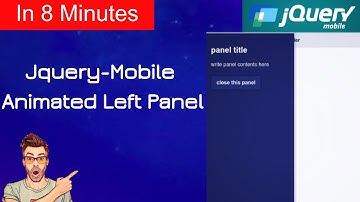 coding jquery mobile animated left side panel |animated panel | jquery mobile
